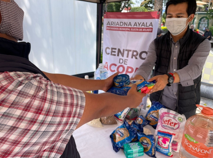 Ariadna Ayala invita a ser solidarios con familias de la sierra norte